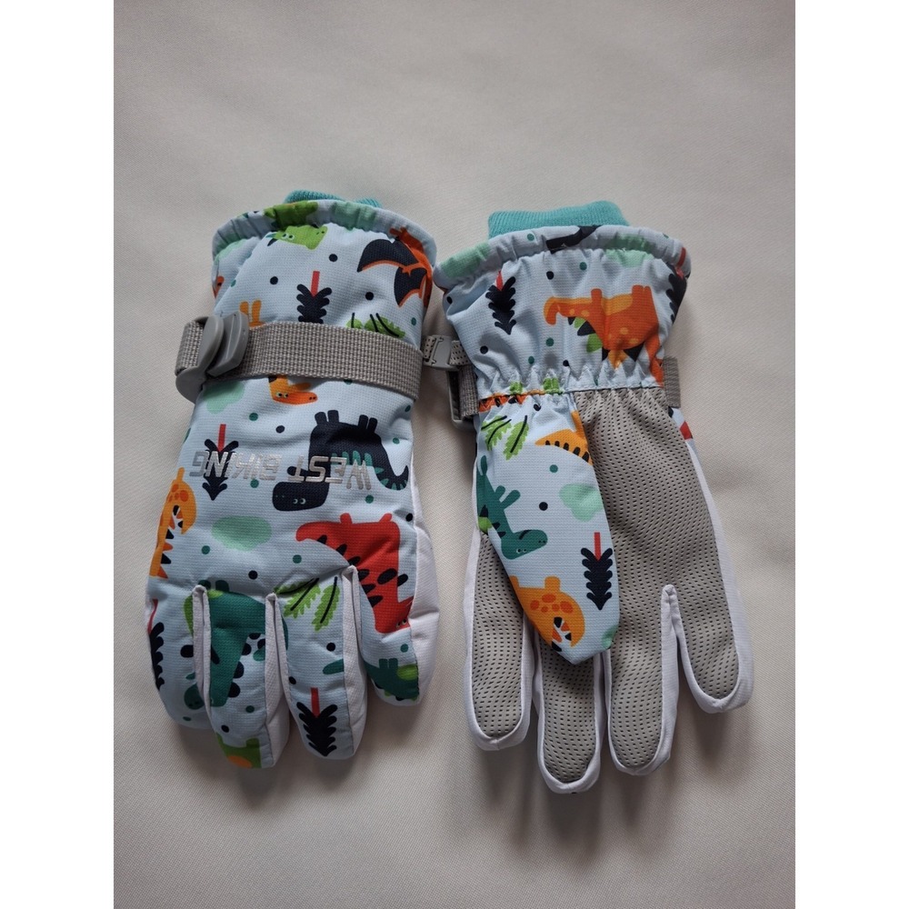 Witer Gloves For Boys Girls Kids Snow Gloves Years‎ Blue Size L
